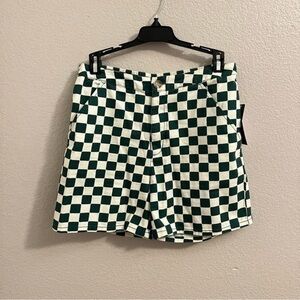Checkered print shorts-Wild Fable